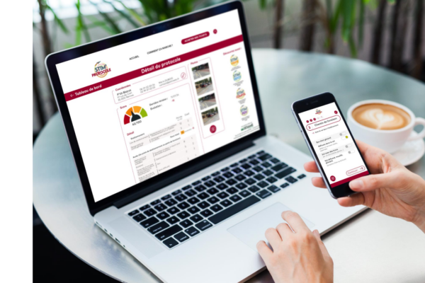 démonstration interface - Stim Protocole, application de générateur de protocole de sécurité en ligne pour les livraisons